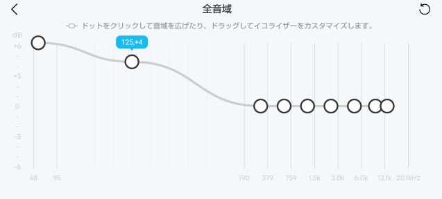 Soundcoreアプリのイコライザー機能6