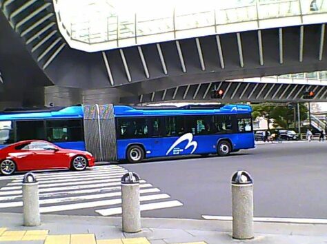 ミニピク撮影 バスと車