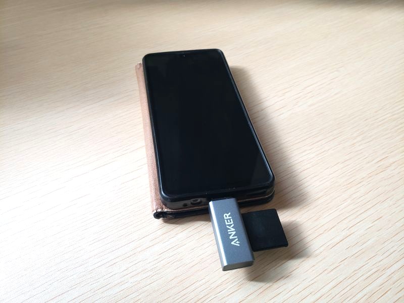 スマホとカードリーダーを接続