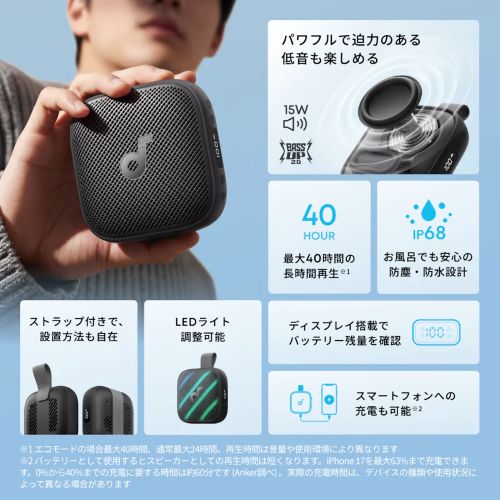 Soundcore Boom Go 3iの機能