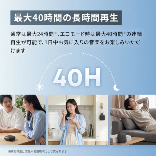 Soundcore Boom Go 3iのバッテリー&再生時間